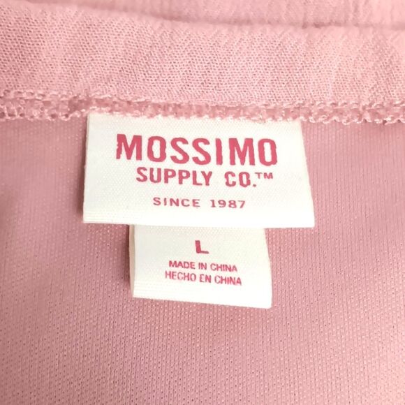 MOSSIMO SUPPLY CO. Women’s Pink Faux Wrap Ruffle Mini Dress Large Sleeveless - Picture 13 of 15